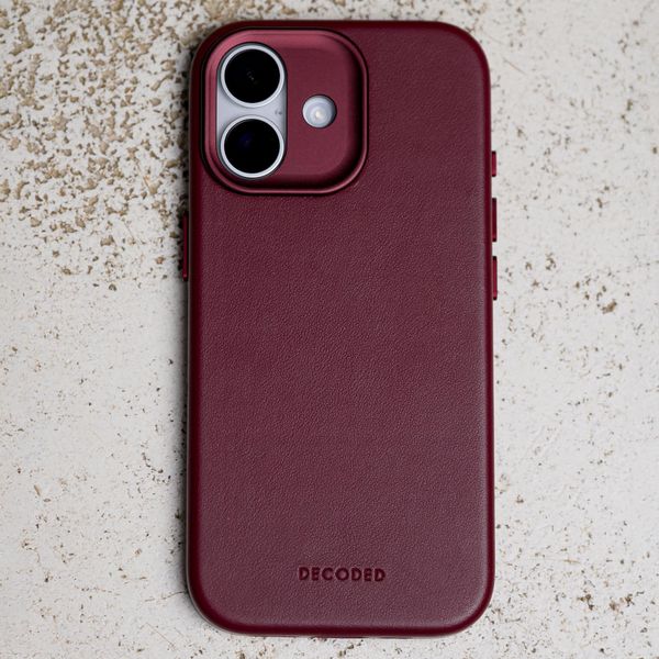 Decoded Cover Posteriore in Pelle MagSafe Apple iPhone 17 - Burgundy