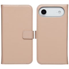 Selencia Cover a libro in vera pelle Apple iPhone Air - Dusty Pink