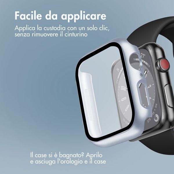imoshion Cover rigida integrale Apple Watch 7 / 8 / 9 - 41 mm - Argento