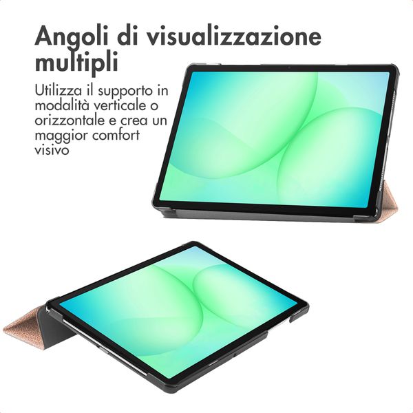 imoshion Cover a libro Trifold Samsung Galaxy Tab A11 Plus - Rose Gold