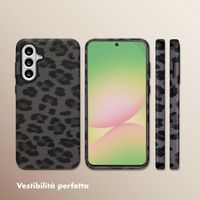 Selencia Cover Sabi Stampa pantera con MagSafe Samsung Galaxy A56 - Midnight Black