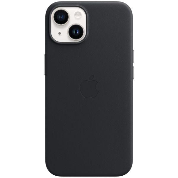 Apple Cover Posteriore in Pelle con MagSafe Apple iPhone 14 - Midnight