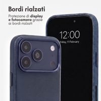 Accezz Cover in Pelle con MagSafe Apple iPhone 18 Pro / 17 Pro - Nightfall Blue