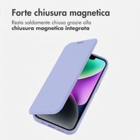 imoshion Bookcase trasparente con MagSafe Apple iPhone 14 / 13 - Lilla