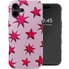 Selencia Cover posteriore Vivid con MagSafe Apple iPhone 16 - Stars Rubine Red Light Pink
