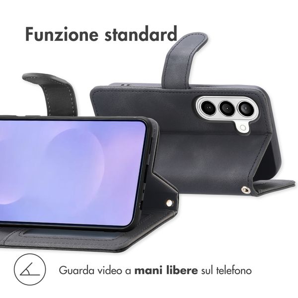 imoshion Cover a libro con Cordino Samsung Galaxy S26 - Nero