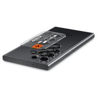 Spigen Optik Pro EZ Fit Lens Protector - Protezione lente fotocamera (confezione da 2) per Samsung Galaxy S24 Ultra - Nero