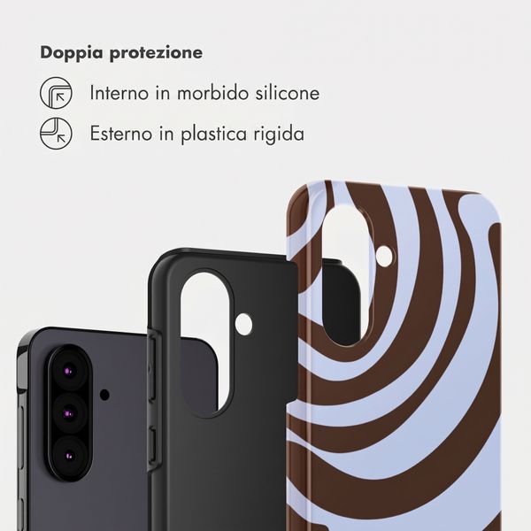 Selencia Cover Posteriore Vivid Samsung Galaxy A36 / A56 - Dream Swirl Chocolate