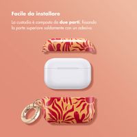 Selencia Cover Vivid  Apple AirPods Pro 2 - Tropical Vibes Apricot