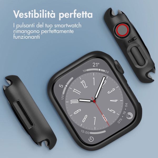 imoshion Cover rigida integrale Apple Watch 4 / 5 / 6 / SE - 44 mm - Nero