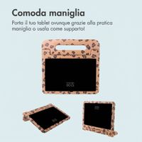 imoshion Cover Posteriore Kidsproof Design con maniglia Samsung Galaxy Tab A11 Plus / A9 Plus - Stampa pantera