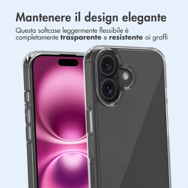 imoshion Cover posteriore protettiva Apple iPhone 16 Plus - Trasparente