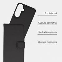 imoshion Cover a libro di lusso 2-in-1 rimovibile Samsung Galaxy S26 FE - Nero