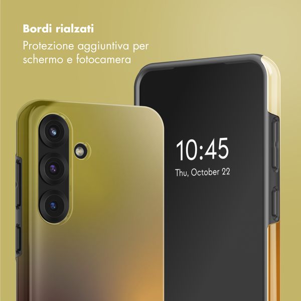 Selencia Cover posteriore Vivid con MagSafe Samsung Galaxy S25 - Gradient Olive Dust
