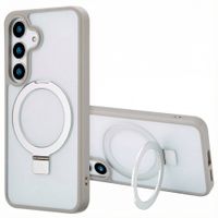 Accezz Cover con anello e supporto con MagSafe Samsung Galaxy S25 - Grigio