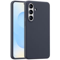 Accezz Cover in silicone liquido con MagSafe Samsung Galaxy S26 Plus - Blu scuro