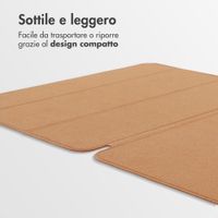 Accezz Cover a libro trifold in pelle Apple iPad 11 (2025) 11 pollici A16 / iPad 10 (2022) 10.9 pollici - Cognac