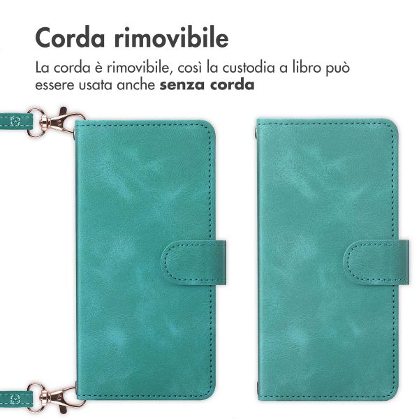 imoshion Cover a libro con Cordino Samsung Galaxy A35 - Turchese