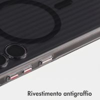 Accezz Cover Lite con MagSafe | Fluted | Samsung Galaxy S24 Ultra - Nero