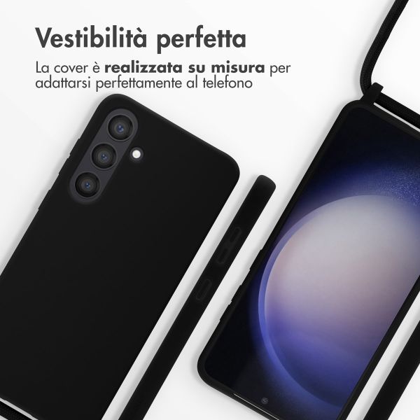 imoshion Cover in Silicone con Cordino Samsung Galaxy S24 Plus - Nero