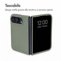 Accezz Cover in silicone liquido con MagSafe Apple iPhone Duo - Cooper Green