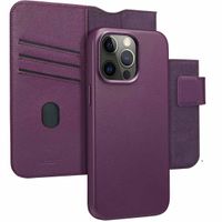 Accezz Cover in pelle 2 in 1 con MagSafe Apple iPhone 15 Pro Max - Heath Purple