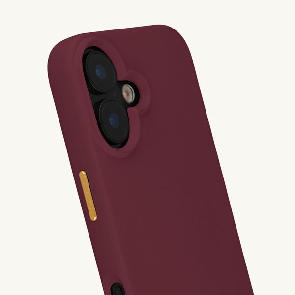 Selencia Cover posteriore Rivièra con MagSafe con ganci rimovibili Apple iPhone 17 - Bold Burgundy