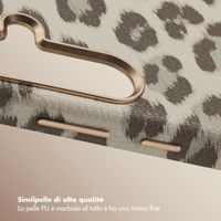 Selencia Cover Sabi Stampa pantera con MagSafe Samsung Galaxy S25 - Soft Ivory