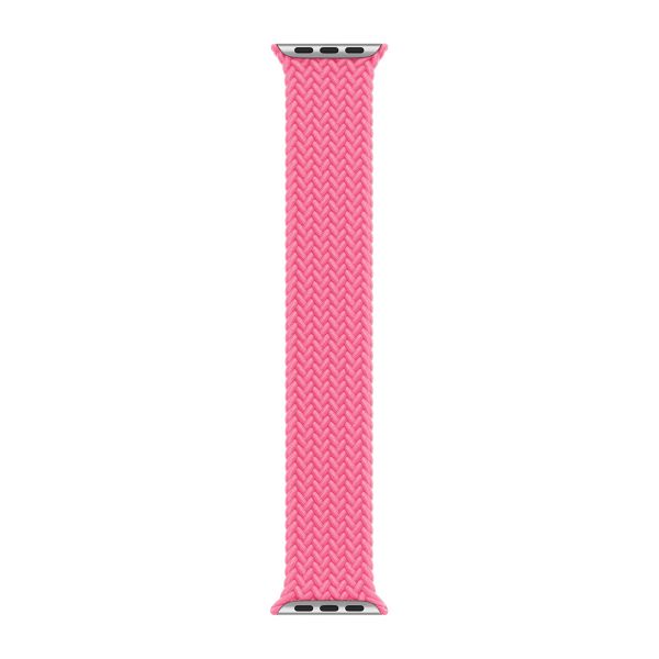 Apple Cinturino Solo intrecciato Apple Watch | 38/40/41/42 mm - Taglia 2 - Flamingo