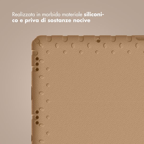 imoshion Cover Posteriore Kidsproof con Maniglia Samsung Galaxy Tab A11 Plus / A9 Plus - Beige