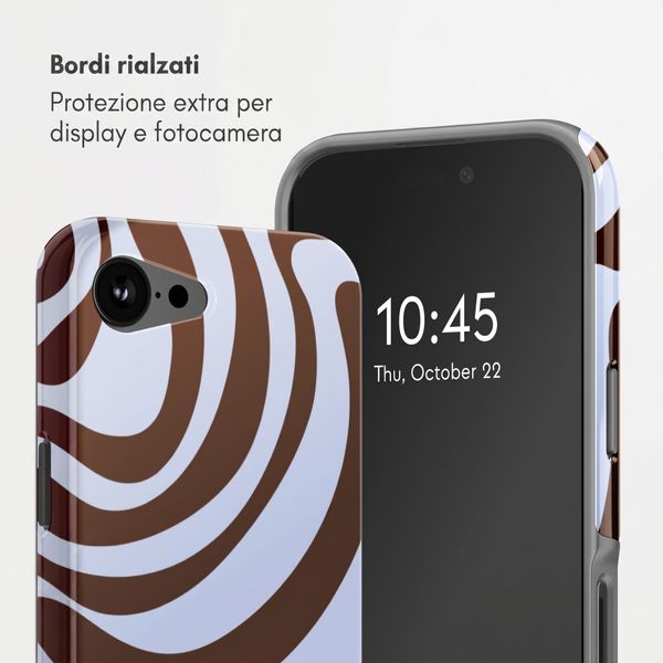 Selencia Cover posteriore Vivid con MagSafe Apple iPhone 17e / 16e - Dream Swirl Chocolate