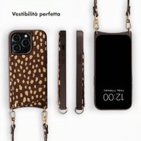 Selencia Nova cover posteriore in vera pelle con portacarte Apple iPhone 13 Pro - Fawn Chic