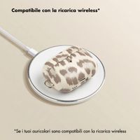Selencia Cover Sabi stampa pantera  Apple Airpods Pro / Pro 2 - Soft Ivory