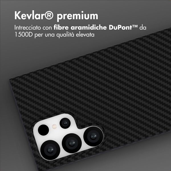 Accezz Cover MagSafe Kevlar® Samsung Galaxy S24 Ultra - Nero