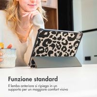 imoshion Cover Trifold Design Samsung Galaxy Tab A11 Plus - Leopard