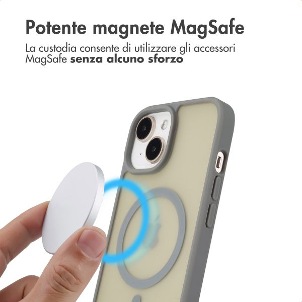 imoshion Cover posteriore Color Guard con MagSafe Apple iPhone 15 - Grigio