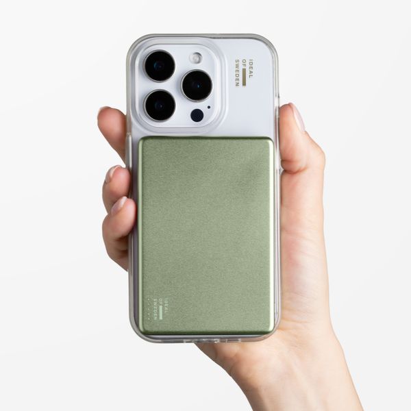 iDeal of Sweden MagSafe Powerbank Slim 5.000 mAh - Powerbank wireless - Sage Green