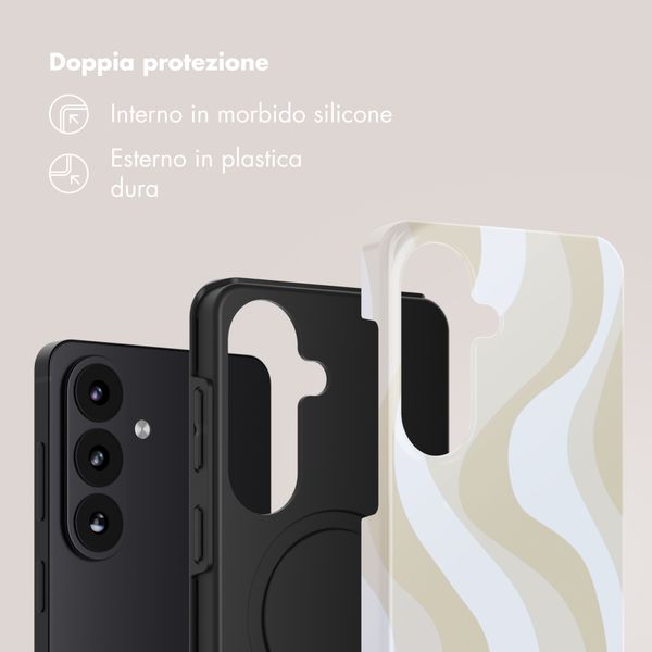 Selencia Cover Posteriore Vivid Samsung Galaxy S26 - Desert Waves Beige