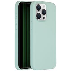Accezz Cover in silicone liquido con MagSafe Apple iPhone 15 Pro Max - Sky Blue