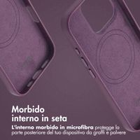 Accezz Cover in Pelle con MagSafe Apple iPhone 16 Pro - Heath Purple