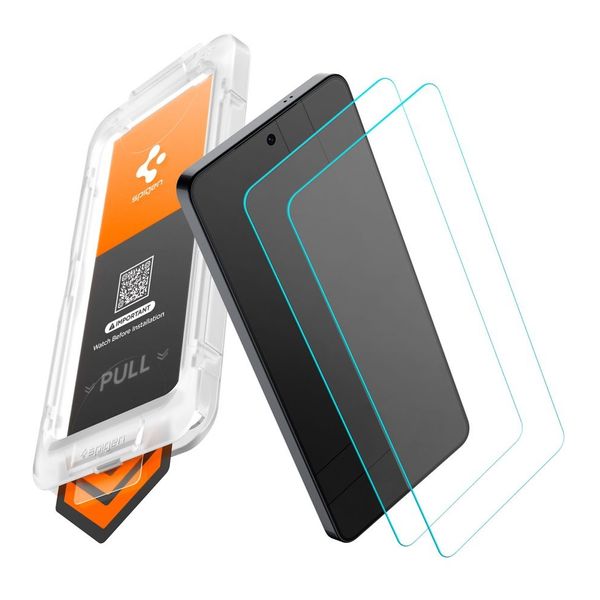 Spigen Vetro temperato GLAStR EZ Fit, confezione da 2 + Applicatore Samsung Galaxy S26 Plus