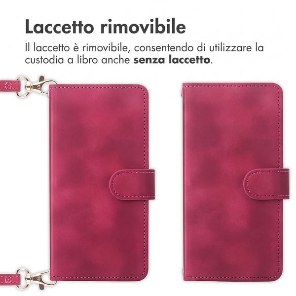 imoshion Cover a libro con Cordino Samsung Galaxy A27 (5G) - Rosso