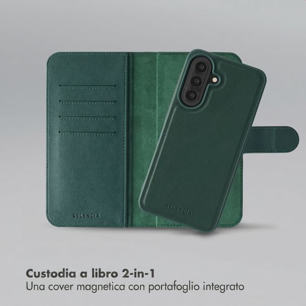 Selencia Libreria rimovibile Olyn con MagSafe Samsung Galaxy A57 (5G) - Verde