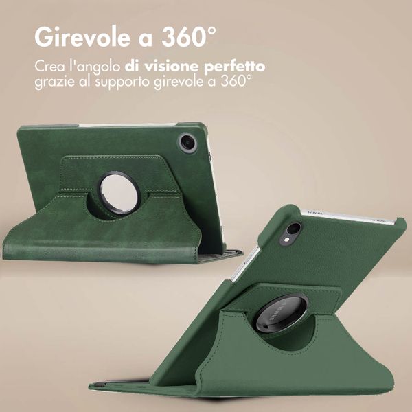 imoshion Cover Girevole a 360° Samsung Galaxy Tab A11 / A9 8.7 pollici - Verde