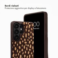 Selencia Nova cover posteriore in vera pelle con portacarte Samsung Galaxy S26 Ultra - Fawn Chic