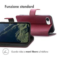 imoshion Cover a libro di Lusso Apple iPhone 17e / 16e - Bordeaux