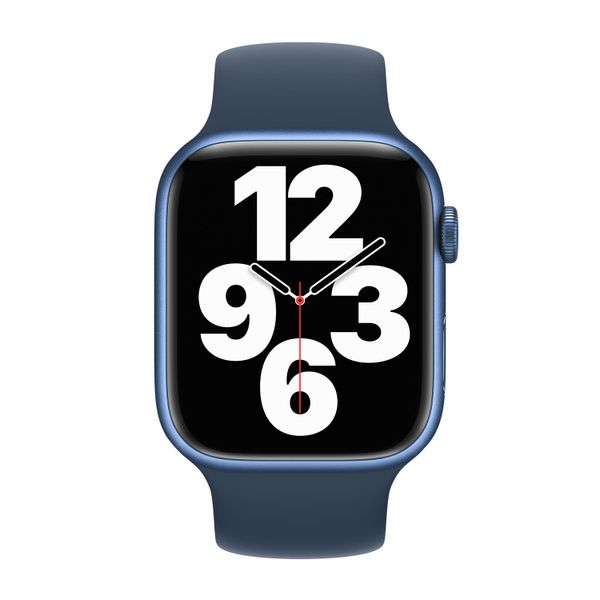 Apple Cinturino Solo Loop Apple Watch | 44/45/46/49 mm - Taglia 4 - Abyss Blue