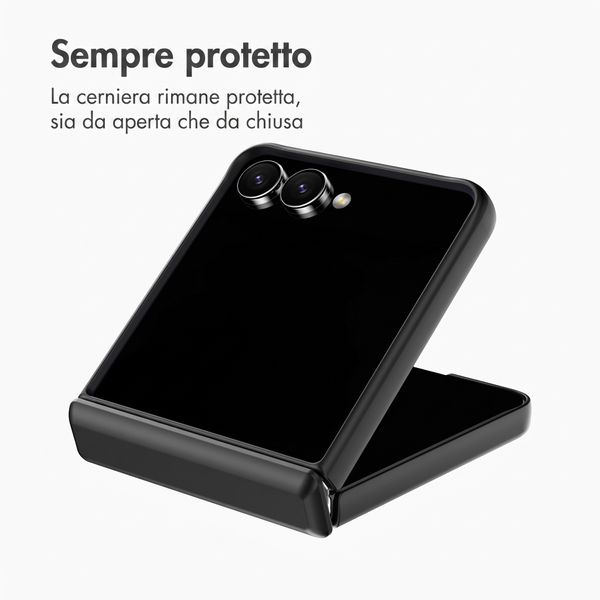 Accezz Color Backcover con MagSafe e supporto ad anello Samsung Galaxy Z Flip 8 - Nero