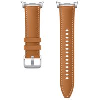 Samsung Cinturino Original Hybrid in pelle vegana Samsung Galaxy Watch 8 (40/44mm) / Classic (46mm) - Camel