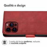 imoshion Cover a libro di Lusso Apple iPhone 15 Pro - Rosso